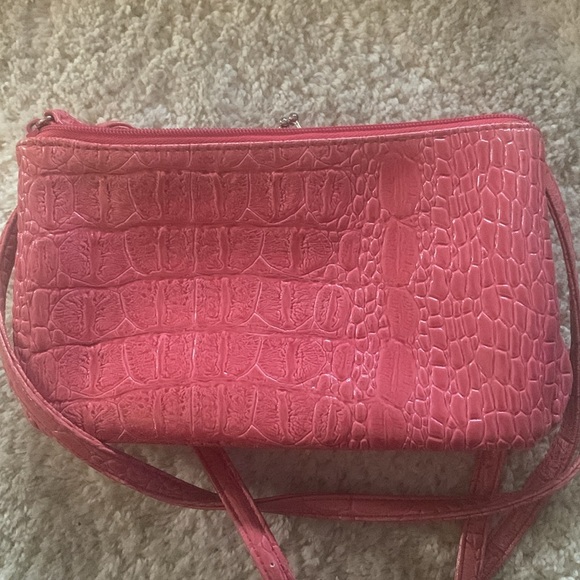 KOLTOV pink multi cross body wallet. Pink “alligator”. - Picture 6 of 7